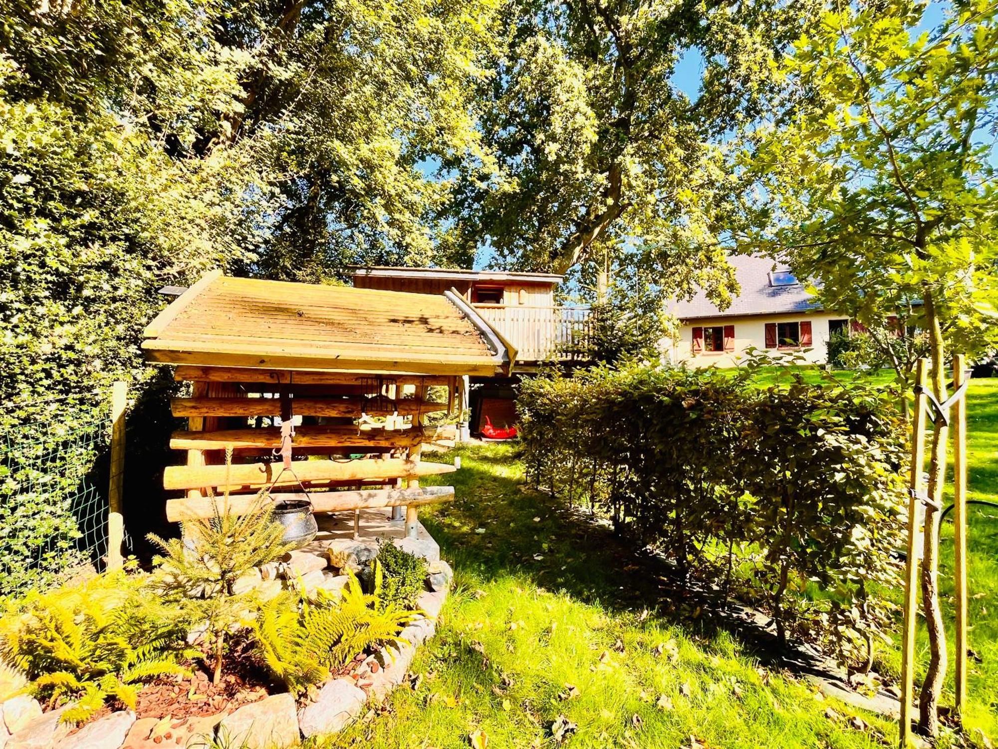 La Cabane Perchee Du Trappeur Écrainville Kültér fotó