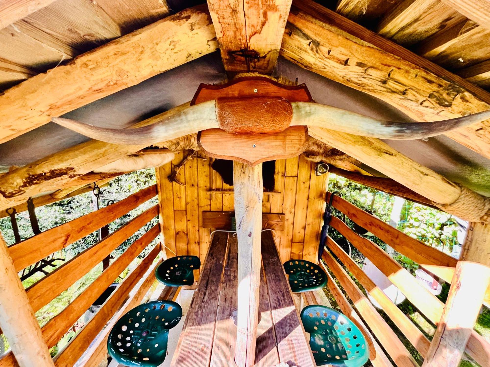 La Cabane Perchee Du Trappeur Écrainville Kültér fotó