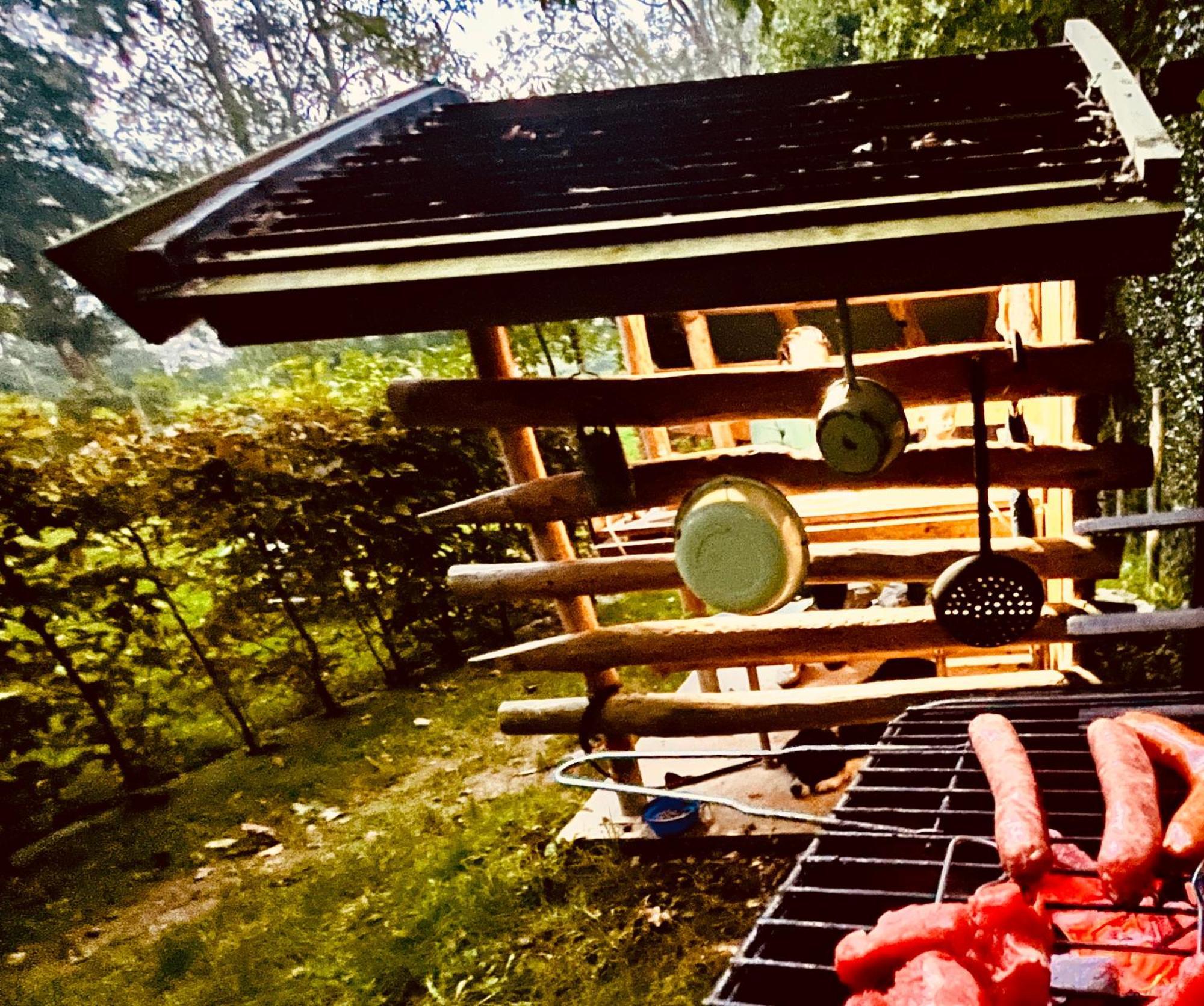 La Cabane Perchee Du Trappeur Écrainville Kültér fotó